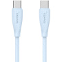 USAMS US-SJ716 кабел за зареждане и данни - USB-C към USB-C - 1 m - син
