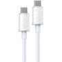 WEKOME WDC-74 кабел за зареждане и данни - USB-C към USB-C - 1,2 м - бял