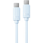 WEKOME WDC-53 кабел за зареждане и данни - USB-C към USB-C - 1 m - син