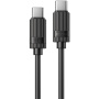 WEKOME WDC-53 кабел за зареждане и данни - USB-C към USB-C - 1 m - черен