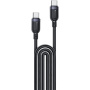 Yesido CA194 Плетен кабел за зареждане и данни - USB-C към USB-C - 3 m - черен