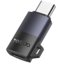 Yesido GS28 мини адаптер за зареждане и данни - Lightning към USB-C - черен