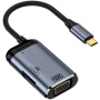 3в1 видео и зареждащ адаптер - HDMI / VGA / USB-C към USB-C - тъмно сив