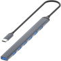 ADS-303C 7в1 хъб - 7x USB-A към USB-C - сив