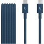 Beats Плетен кабел за зареждане и данни - USB-C към USB-C - 1,5 м - тъмно син