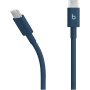 Beats Плетен кабел за зареждане и данни - USB-C към USB-C - 1,5 м - тъмно син