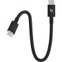 Beats Плетен кабел за зареждане и данни - USB-C към USB-C - 20 см - наситено черен