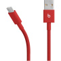Beats Woven плетен кабел за зареждане и данни - USB-A към USB-C - 1,5 м - яркочервен