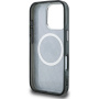 Karl Lagerfeld IML K&CH Heads Repeated Logo блестящ калъф с MagSafe за iPhone 16 Pro - черен