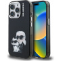 Karl Lagerfeld IML Aquarelle Karl and Choupette кейс за iPhone 15 Pro Max - черен