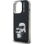 Karl Lagerfeld IML Aquarelle Karl and Choupette кейс за iPhone 15 Pro Max - черен