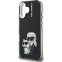 Karl Lagerfeld IML Aquarelle Karl and Choupette калъф за iPhone 16 - черен