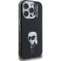 Karl Lagerfeld IML Aquarelle Karl кейс за iPhone 15 Pro Max - черен