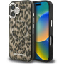 Karl Lagerfeld IML Leopard кейс с MagSafe за iPhone 16 - кафяв