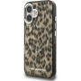 Karl Lagerfeld IML Leopard кейс с MagSafe за iPhone 16 - кафяв