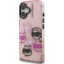 Karl Lagerfeld IML Multi K&CH Heads кейс за iPhone 16 - розов
