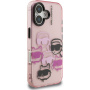 Karl Lagerfeld IML Multi K&CH Heads кейс за iPhone 16 - розов