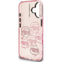 Karl Lagerfeld IML Multi K&CH Heads кейс за iPhone 16 - розов