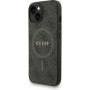 Калъф Guess 4G Colored Ring Strap с лента и MagSafe за iPhone 14 - сив