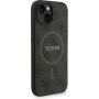 Калъф Guess 4G Colored Ring Strap с лента и MagSafe за iPhone 14 - сив