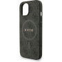 Калъф Guess 4G Colored Ring Strap с лента и MagSafe за iPhone 14 - сив