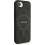 Guess 4G Colored Ring Strap калъф с каишка и MagSafe за iPhone 16e / 17e - сив