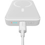 Baseus Mini безжична MagSafe powerbank с USB-C порт - 10 000 mAh - бяла