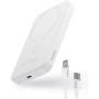 Baseus Mini безжична MagSafe powerbank с USB-C порт - 5 000 mAh - бяла