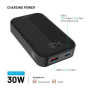 FIXED Zen 10 Pro външна батерия с USB-C / USB-A портове - 10 000 mAh - черна