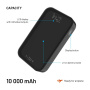 FIXED Zen 10 Pro външна батерия с USB-C / USB-A портове - 10 000 mAh - черна