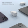 FIXED Mini GaN зарядно устройство с USB-C порт - 20W - бяло