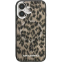 Karl Lagerfeld IML Leopard кейс с MagSafe за iPhone 16 - кафяв