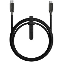 Nomad Kevlar плетен кабел за зареждане и данни - USB-C към USB-C - 1,5 м - черен