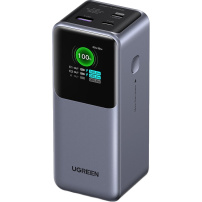 UGREEN Nexode 130W powerbank със 2x USB-C / USB-A порта - 20 000 mAh - сива