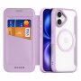 DUX DUCIS Skin X флип калъф с MagSafe за iPhone 17 - лилав