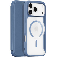 DUX DUCIS Skin X флип калъф с MagSafe за iPhone 17 Pro Max - тъмно син