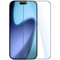 Rurihai закалено 2.5D стъкло с черна рамка за iPhone 17 Pro