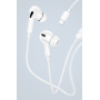 Слушалки USAMS US-SJ453 с Lightning конектор - бели