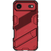 Устойчив защитен калъф със стойка за iPhone Air - червен