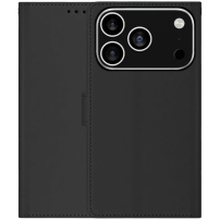 Калъф тип флип от PU кожа за iPhone 17 Pro / 18 Pro - черен
