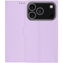 Флип калъф от PU кожа за iPhone 17 Pro Max - лилав
