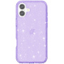 Прозрачен калъф с блясък за iPhone 17 - лилав