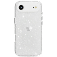 Прозрачен калъф с блясък за iPhone Air - сребърен