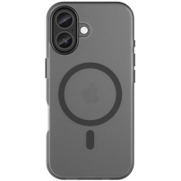 Матов полупрозрачен калъф с MagSafe за iPhone 17 - сив