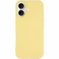 Матов калъф от мека пластмаса за iPhone 17 - жълт