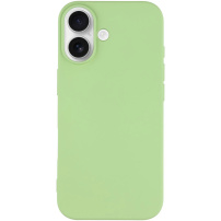 Матов калъф от мека пластмаса за iPhone 17 - зелен