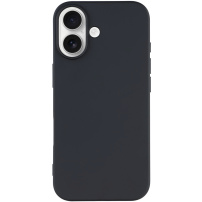 Матов калъф от мека пластмаса за iPhone 17 - черен