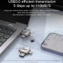 Yesido FL15 4в1 флаш памет с конектори USB-C / Lightning / USB-A / micro USB - 64GB - сребърен