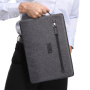QIALINO чанта за iPad до 13" / MacBook до 14" - тъмно сива