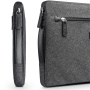 QIALINO чанта за iPad до 13" / MacBook до 14" - тъмно сива